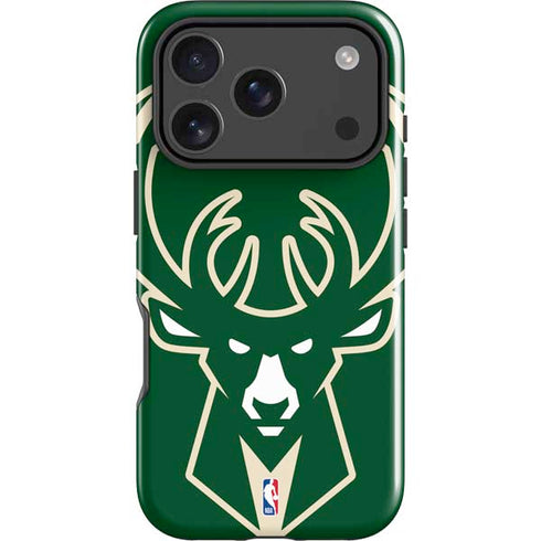 NBA Milwaukee Bucks Large Logo iPhone 18 Pro Impact Case