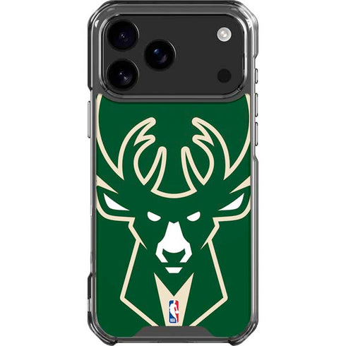 NBA Milwaukee Bucks Large Logo iPhone 18 Pro Max Clear Case