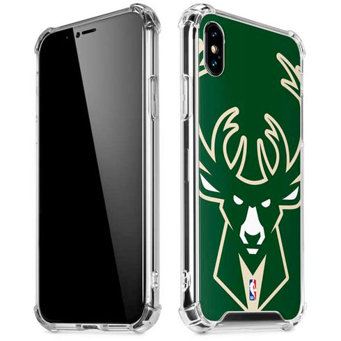 NBA Milwaukee Bucks Large Logo iPhone X/XS Clear Case