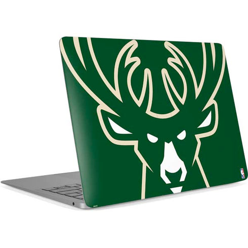 NBA Milwaukee Bucks Large Logo Apple MacBook Air Skin