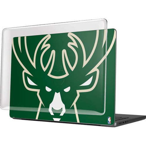 NBA Milwaukee Bucks Large Logo MacBook Pro 14in (2021-24) Case plus Skin