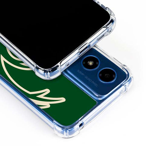 NBA Milwaukee Bucks Large Logo Moto G 5G (2024) Clear Case