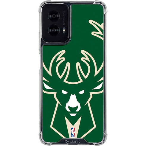 NBA Milwaukee Bucks Large Logo Moto G Power 5G (2024) Clear Case