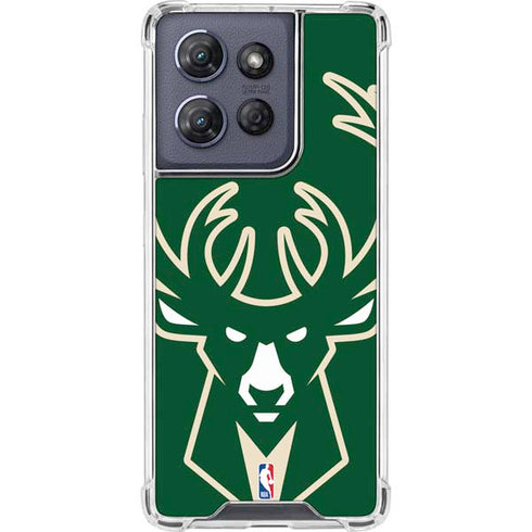 NBA Milwaukee Bucks Large Logo Moto G Power 5G (2025) Clear Case