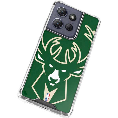 NBA Milwaukee Bucks Large Logo Moto G Power 5G (2025) Clear Case