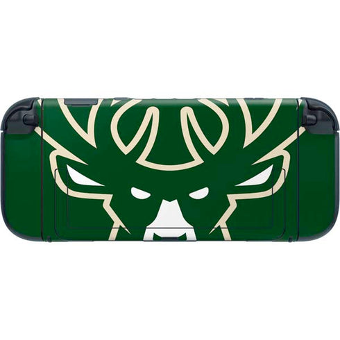 NBA Milwaukee Bucks Large Logo Nintendo Switch 2 (2025) with Joy-Con Skin