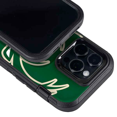 NBA Milwaukee Bucks Large Logo Otterbox Defender iPhone Skin