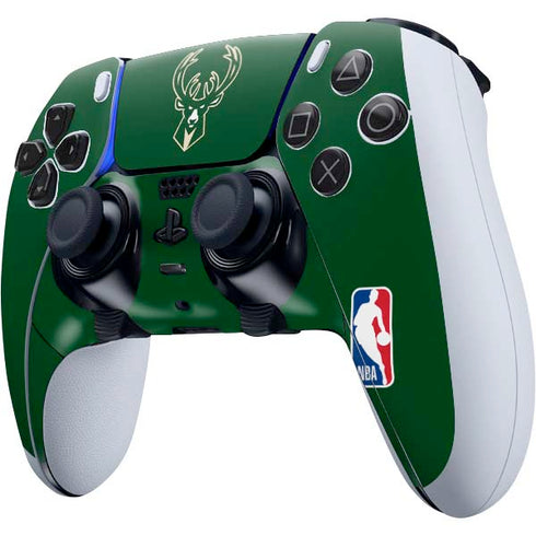 NBA Milwaukee Bucks Large Logo PS5 DualSense Edge Pro Controller Skin