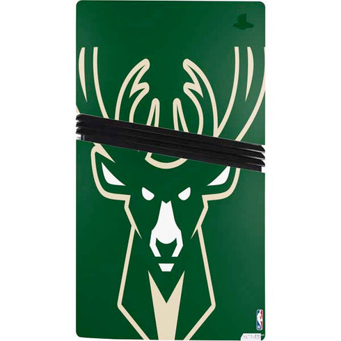 NBA Milwaukee Bucks Large Logo PS5 Pro Console Skin