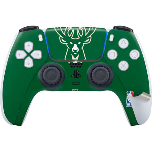 NBA Milwaukee Bucks Large Logo PS5 Pro Disk Bundle Skin