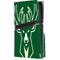 NBA Milwaukee Bucks Large Logo PS5 Pro Disk Console Skin