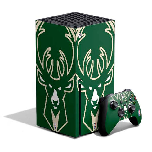 NBA Milwaukee Bucks Large Logo Xbox Series X Bundle Skin