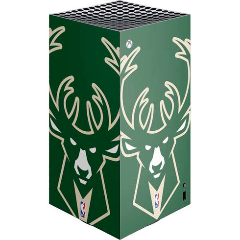 NBA Milwaukee Bucks Large Logo XBox Series X Digital Edition Console Skin