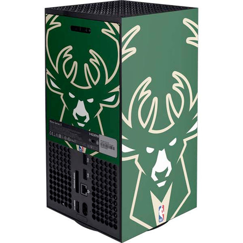 NBA Milwaukee Bucks Large Logo XBox Series X Digital Edition Console Skin