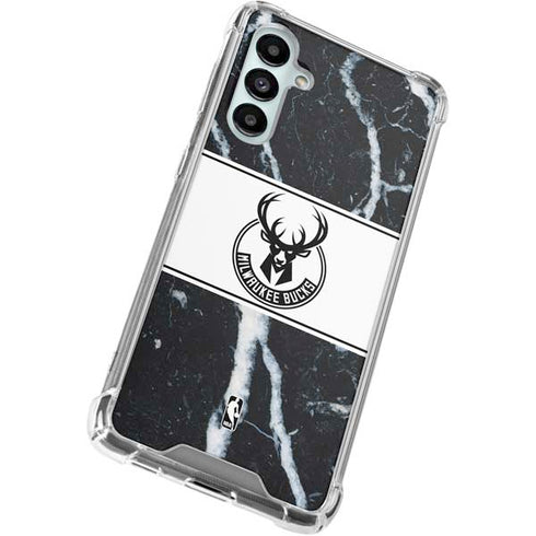 NBA Milwaukee Bucks Marble Galaxy A16 5G Clear Case