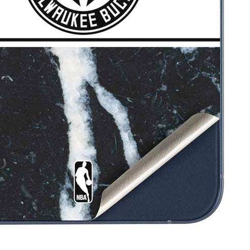 NBA Milwaukee Bucks Marble Galaxy A35 5G Skin