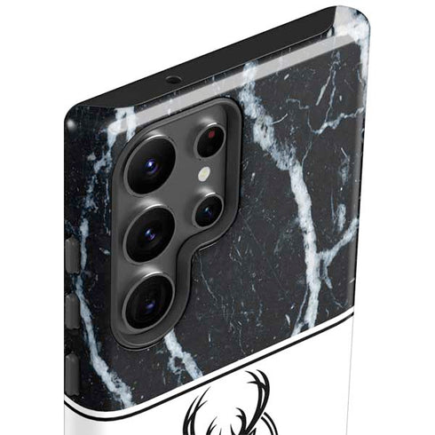 NBA Milwaukee Bucks Marble Galaxy S23 Ultra Pro Case