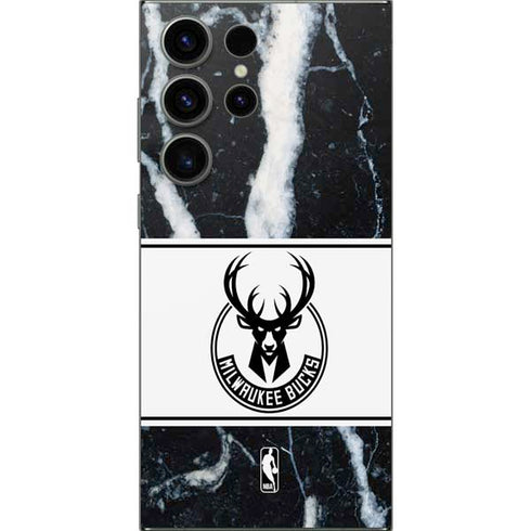 NBA Milwaukee Bucks Marble Galaxy S24 Ultra Skin