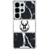 NBA Milwaukee Bucks Marble Galaxy S25 Ultra Clear Case