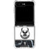NBA Milwaukee Bucks Marble Galaxy Z Flip6 Clear Case