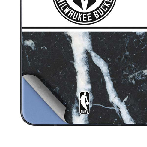 NBA Milwaukee Bucks Marble Galaxy Z Fold5 5G Skin