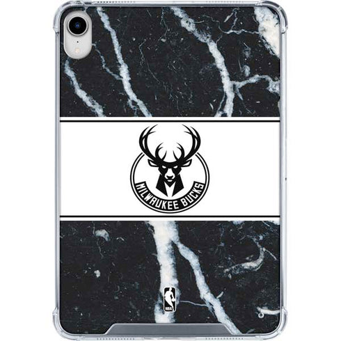 NBA Milwaukee Bucks Marble iPad 11th Gen (2025) Clear Case