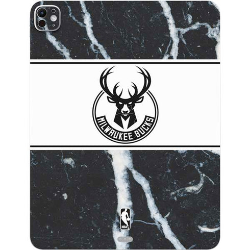 NBA Milwaukee Bucks Marble iPad Pro 13in M4 (2024) Skin
