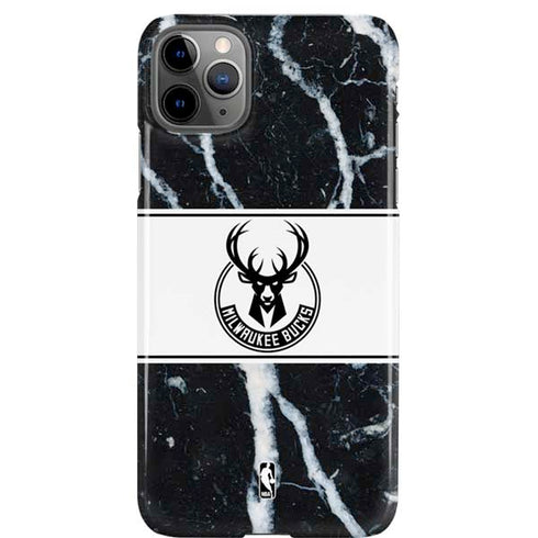 NBA Milwaukee Bucks Marble iPhone Cases