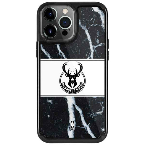 NBA Milwaukee Bucks Marble iPhone Cases