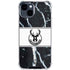 NBA Milwaukee Bucks Marble iPhone 15 Clear Case