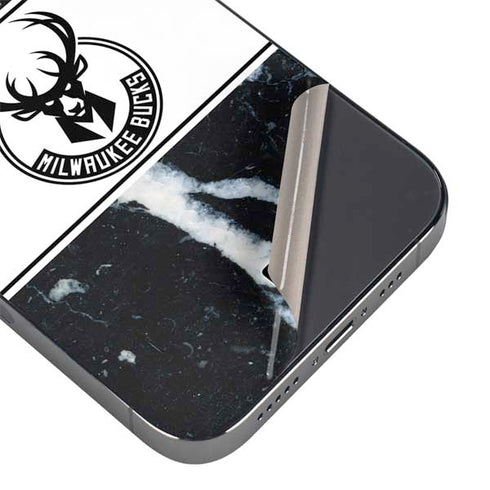 NBA Milwaukee Bucks Marble iPhone 15 Pro Max Skin