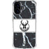 NBA Milwaukee Bucks Marble iPhone 16 Clear Case