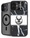 NBA Milwaukee Bucks Marble iPhone 16 Plus Kickstand Case