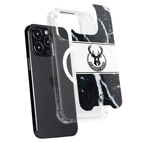 NBA Milwaukee Bucks Marble iPhone 16 Pro MagSafe Case