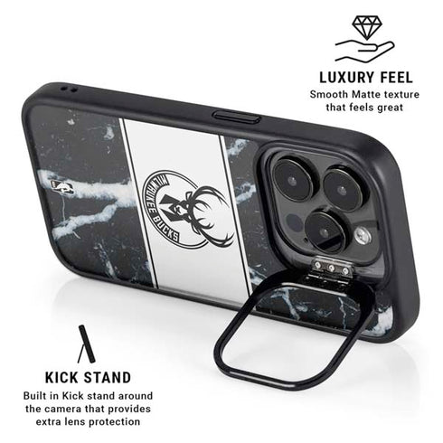 NBA Milwaukee Bucks Marble iPhone 16 Pro Max Kickstand Case