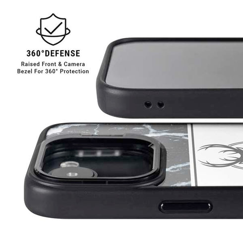 NBA Milwaukee Bucks Marble iPhone 16e Kickstand Case