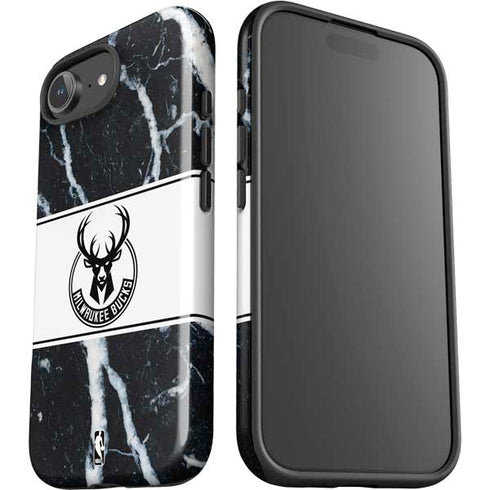 NBA Milwaukee Bucks Marble iPhone 16e Impact Case