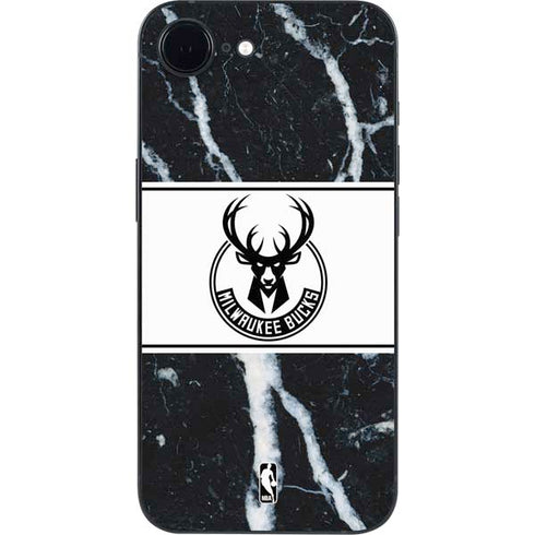 NBA Milwaukee Bucks Marble iPhone 16e Skin