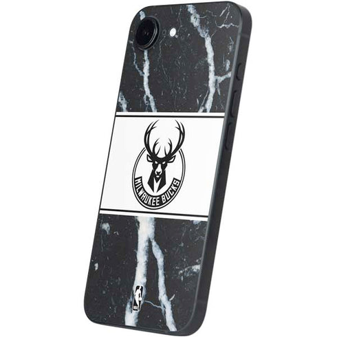 NBA Milwaukee Bucks Marble iPhone 16e Skin