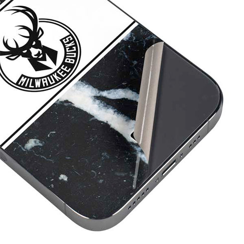 NBA Milwaukee Bucks Marble iPhone 16e Skin