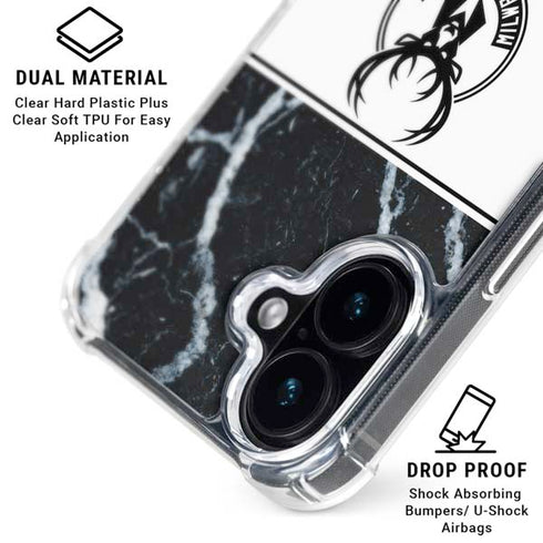 NBA Milwaukee Bucks Marble iPhone 17 MagSafe Case