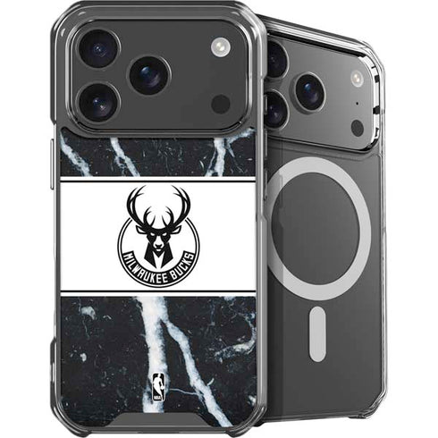 NBA Milwaukee Bucks Marble iPhone 18 Pro MagSafe Case