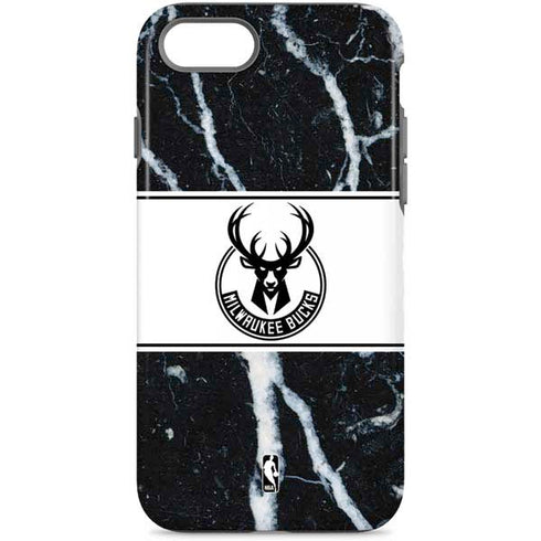 NBA Milwaukee Bucks Marble iPhone Cases