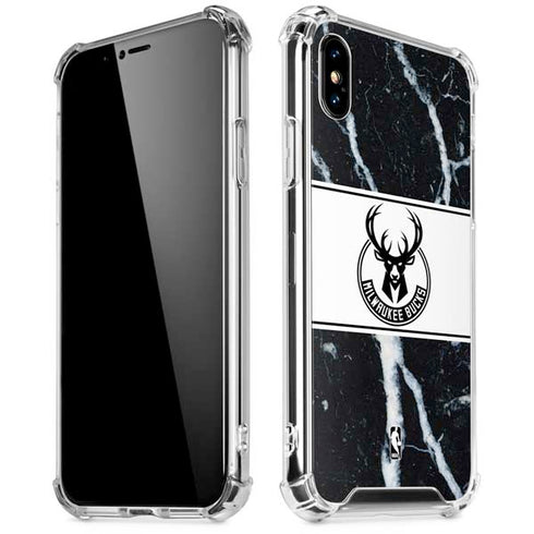 NBA Milwaukee Bucks Marble iPhone X/XS Clear Case