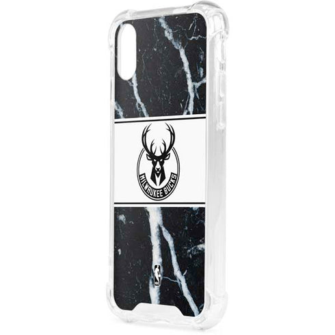 NBA Milwaukee Bucks Marble iPhone XS Clear Case