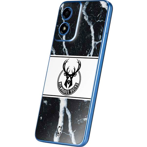 NBA Milwaukee Bucks Marble Moto G Play 4G (2024) Skin
