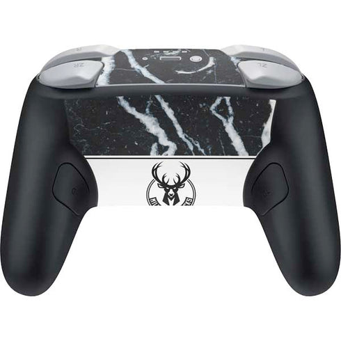 NBA Milwaukee Bucks Marble Nintendo Switch 2 (2025) Pro Controller Skin
