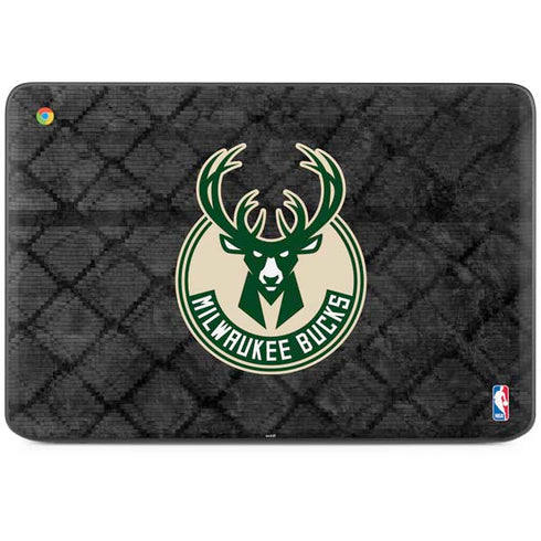 NBA Milwaukee Bucks Rusted Dark HP Chromebook Skin