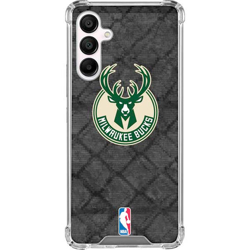 NBA Milwaukee Bucks Rusted Dark Galaxy A16 5G Clear Case