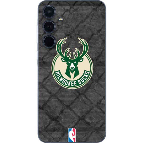 NBA Milwaukee Bucks Rusted Dark Galaxy A35 5G Skin
